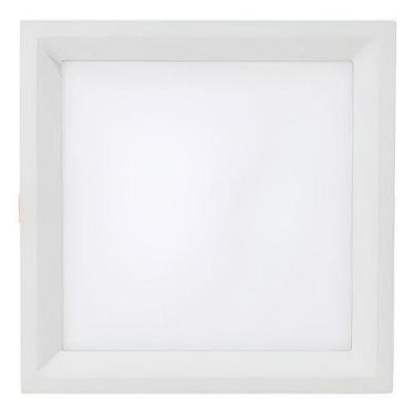 Imagem de Kit 25 Painel Plafon Led 24w Quadrado Embutir Recuado Bivolt - Embu Le