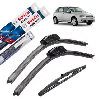 Imagem de Kit palheta Limpador Parabrisa Fiat Stilo 2006 2007 2008 2009 - Bosch 