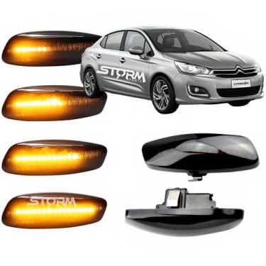 Imagem de Par De Pisca Seta Sequencial Retrovisor Citroen C4 Lounge lampada led 