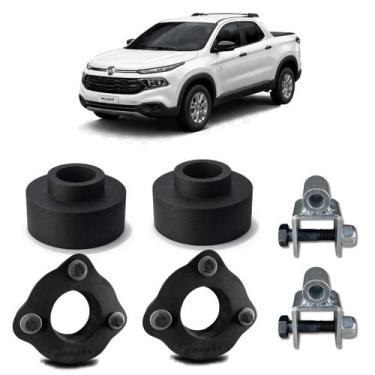 Imagem de Kit de Suspensão Dianteiro 2,5cm e Traseiro 5cm Fiat Toro - Borfix