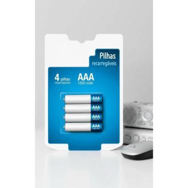 Imagem de 2x Pilhas Recarregáveis AAA 1000mAh: Economia e Potência - Congratulat
