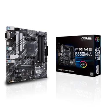 Imagem de Placa-Mãe Asus Prime B550m-A, AM4, DDR4, VGA, DVI-D, HDMI, M.2, USB3.2