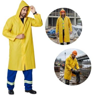 Imagem de Capa De Chuva Convencional PVC Forrado Standard Impermeável Brascamp, 