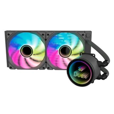 Imagem de Water cooler duex neo mirror 240mm argb amd/intel preto dxwc240mirror