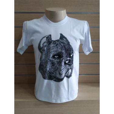 Imagem de Camisetas Cachorro Pitbull - Kmizetas , Branco, PP
