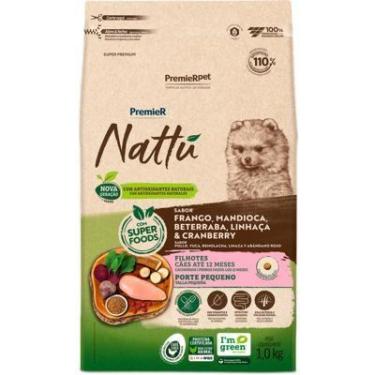 Imagem de Ração Seca Premier Nattú Mandioca para Cães Filhotes de Pequeno Porte 