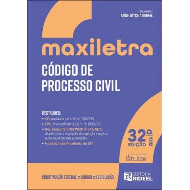 Imagem de Código de Processo Civil - CPC - Maxiletra - 32ª Edição (2026) - Ridee
