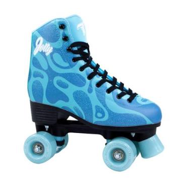 Imagem de Patins Traxart Jolly V3 Quad Iniciante Adulto e Juvenil  Bota Cano Alt