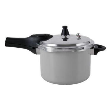 Imagem de Panela Pressão Ceramic Life Cinza 4,2 Litros Brinox