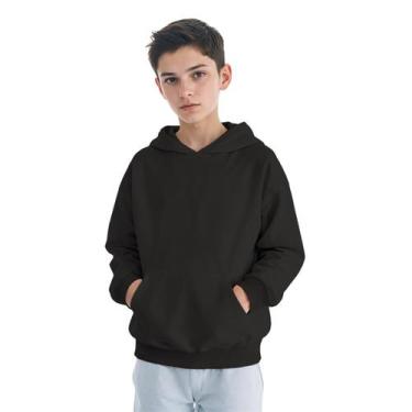 Imagem de Moletom Infantil Canguru Menino Algodão Capuz Bolso Frontal - Samcro, 