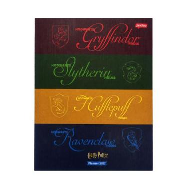 Imagem de Planner 2027 mensal grampeado Harry Potter 20 folhas Jandaia Cor:Casas