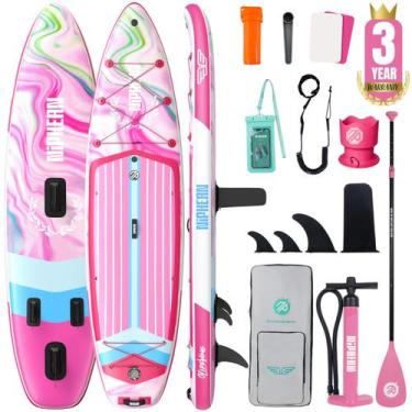Imagem de Prancha de Stand Up Paddle Inflável Niphean 335x84x15cm Capacidade de 