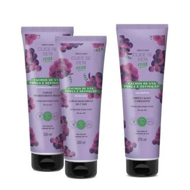 Imagem de Kit Cuide-se Bem Cachos de Uva: Shampoo + Máscara + Cond - o Boticario