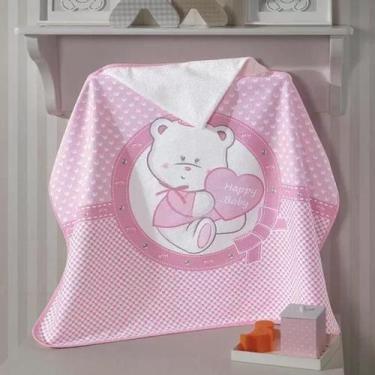 Imagem de Toalha de banho bebê com capuz 90 x 70 cm 100% algodão dohler baby 002