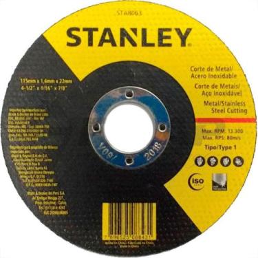 Imagem de Black & Decker Acessorios Disco Stanley Inox 4.1/2X1,0X7/8 - Kit C/25 