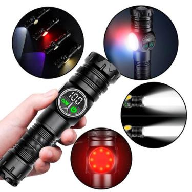 Imagem de Lanterna portátil magnética recarregável com COB LED de alta potência 