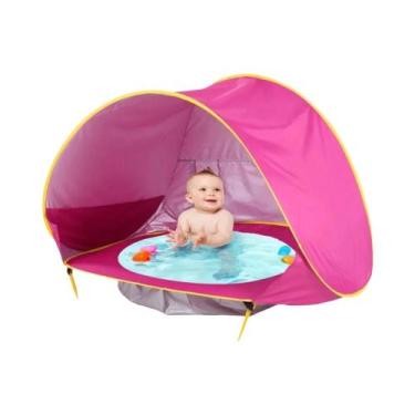 Imagem de Tenda De Praia Para Bebês 2 Em 1 Com Proteção UV UPF 50+, À Prova D'ág