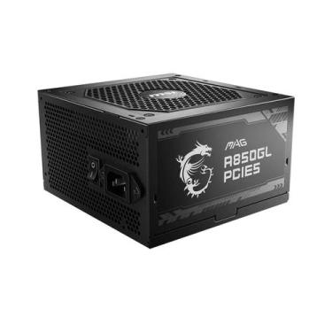 Imagem de Fonte 850W MSI Mag A850gl Pcie5 80 Plus Gold, 100/240 VAC