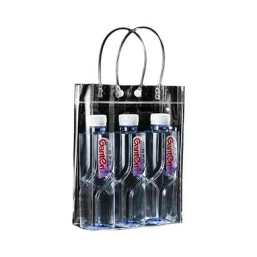 Imagem de Bolsas Transparentes De PVC Macio Para Presentes Com Alça, Embalagem D