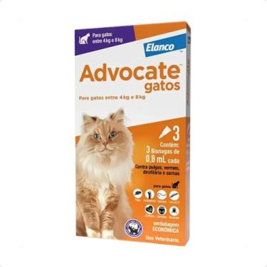 Imagem de Antipulgas Advocate para Gatos 4 a 8 kg 3 Pipetas - Congratulations St