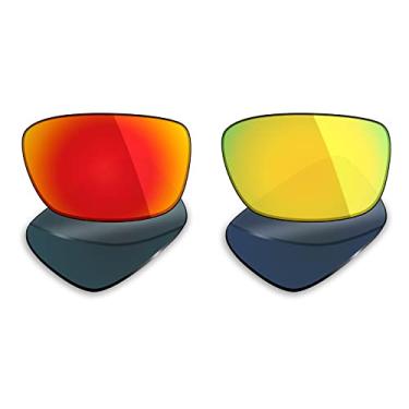 Imagem de 2 pares de lentes polarizadas de substituição da Mryok para óculos de sol Oakley Drop Point – Opções