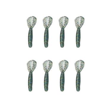 Imagem de Strike King Iscas RGTTMG-191 Rage Twin Tail Menace Grub Soft Isca, 10 cm de comprimento do corpo, Bluegill, por 8