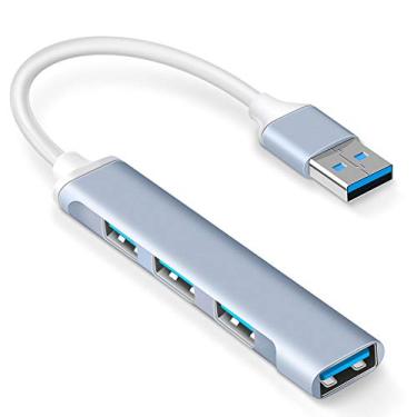 Imagem de WONKEGONKE Divisor de porta de hub USB: Expansor de porta USB - Hub USB 3.0 Dongle multiportas para laptop PC Dell HP (4 portas)