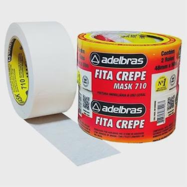 Imagem de Fita Crepe uso geral 48mmx50m Adelbras