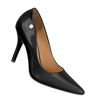 Imagem de Sapato Feminino Scarpin Salto Alto Bico Fino Verniz Vizzano