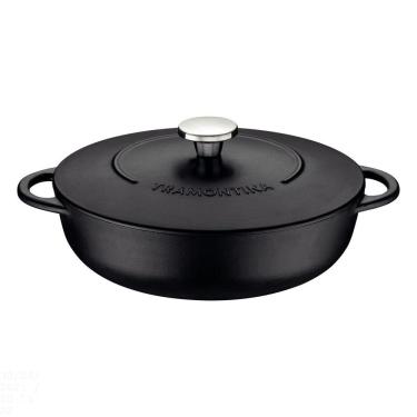 Imagem de Fritadeira Tramontina Trento em Ferro Esmaltado com Revestimento Interno em Antiaderente Starflon Excelent 28 cm 4,1 L Tramontina