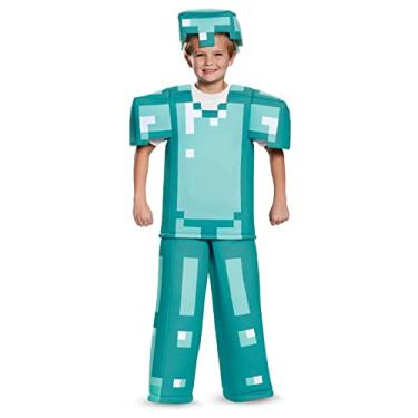 Imagem de Armor Prestige Minecraft Costume, Multicolor, Small (4-6)