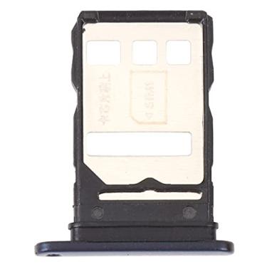 Imagem de HUANGYUNCHAO Acessórios telefônicos Bandeja de cartão SIM + Bandeja de cartão SIM/bandeja de cartão NM para honra x10 5g Substituição do telefone celular