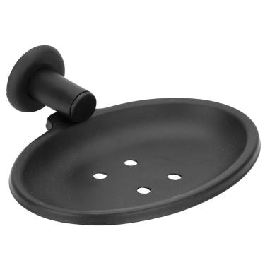 Imagem de Saboneteira Inox Banheiro Parede Porta Sabonete Black/Preto