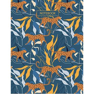 Imagem de Notebook: Large Lined Leopard Notebook - 8.5 x 11 inches - 110 pages