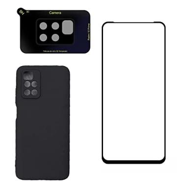 Imagem de Capa Anti Impacto Aveludada + Película Cerâmica + Pel Câmera Para Xiaomi Redmi 10a Note 11 Pro X4 Pro 5G (Redmi 10 Prime)