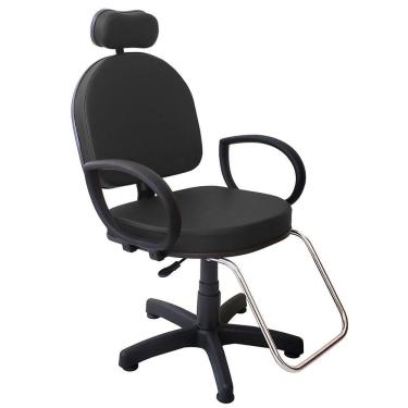 Imagem de Cadeira Para Salão De Beleza For-ty Roma Pistão Gás Preto