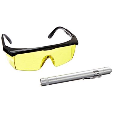 Imagem de Kit de detecção de vazamentos de ar condicionado certificado AC Pro, óculos e caneta UV para detectar vazamentos de anel-O ou mangueira, grau profissional, 438