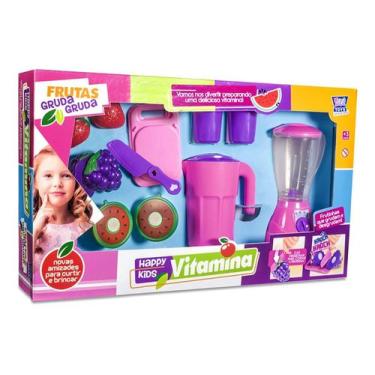 Imagem de Liquidificador Infantil Happy Kids Vitamina C/ Acessórios - Zuca Toys