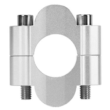Imagem de Braçadeira Elevatória do Guidão Motocicleta, Braçadeira de Montagem do Guidão de Fácil Instalação 28 Mm de Diâmetro 52 Mm de Aumento Resistente para Motocicleta (Prata)