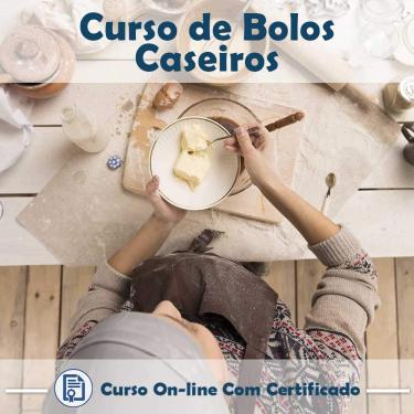 Imagem de Curso online em videoaula sobre Bolos Caseiros com Certificado + 2 brindes