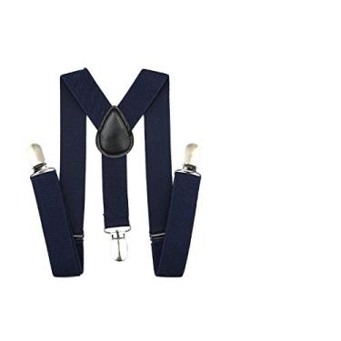 Imagem de Suspensórios Masculino E Feminino 2,5cm - (Azul Marinho, Infantil)