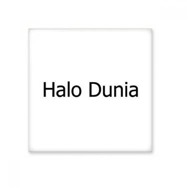 Imagem de Hello World Indonésia Art Deco Gift Fashion Azulejo de cerâmica brilhante Decalque de pedra adornada tijolo vitrificado