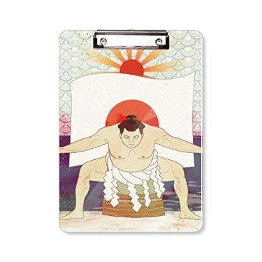 Imagem de Mount Japanese Ukiyo-e Sumo Prancheta de Prancheta de Escrita Placa de Apoio A4