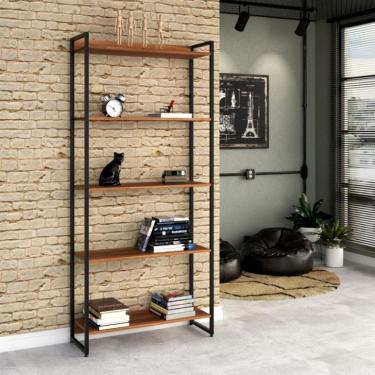 Imagem de Estante Nanda III Nogal 80 cm