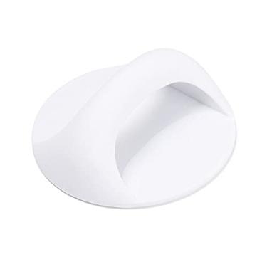 Imagem de Maçanetas de porta autoadesivas Maçanetas redondas de plástico Guarda-roupa multifuncional puxa janela de vidro Maçanetas auxiliares de móveis, brancas