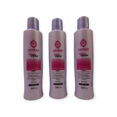 Imagem de Shampoo Cabelos Com Química, Brilho, Energia, Hidrata 3 Unid - Haynah