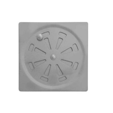 Imagem de Ralo Grelha Inox 15X15 Black Abre E Fecha Banheiro Quadradro