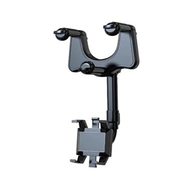 Imagem de Tippiesion Suporte de telefone para carro giratório e retrátil, suporte universal de telefone para espelho retrovisor de carro de 360°, suporte de telefone para carro Tippiesion (1 peça)