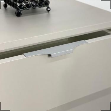 Imagem de Puxador Para Moveis Slim De Alumínio para armário ropeiro gaveta porta (PRATA, 180 mm)