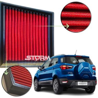 Imagem de Filtro De Ar Esportivo Inbox Compatível com Ford Eco sport motor 1.6 Suv 2014 a 2021 RS Filter SE Freestyle Titanium
